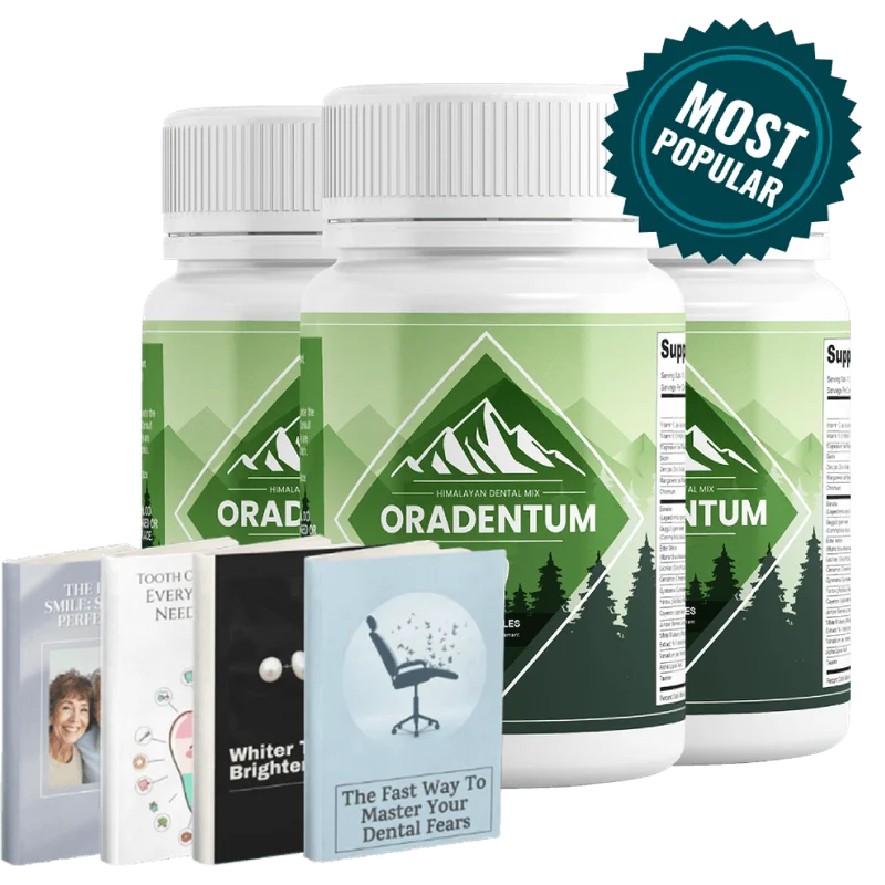 Oradentum Dental Support — 3 Bottle / 90 Day Pack
